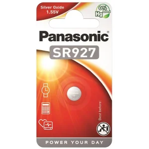 Батарейка Panasonic срібло-цинкова SR927(395, V395, D395) блістер, 1 шт., SR-927EL/1B UA